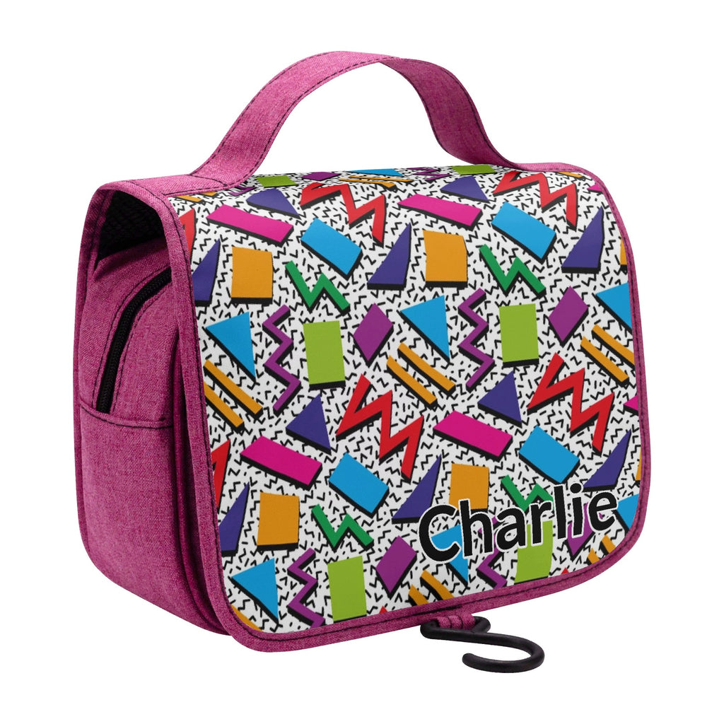 Personalised Graphic 80s Toiletry Cosmetic Travel Bag Personalised Cosmetic / Toiletry Bag Printed Offshore Retro