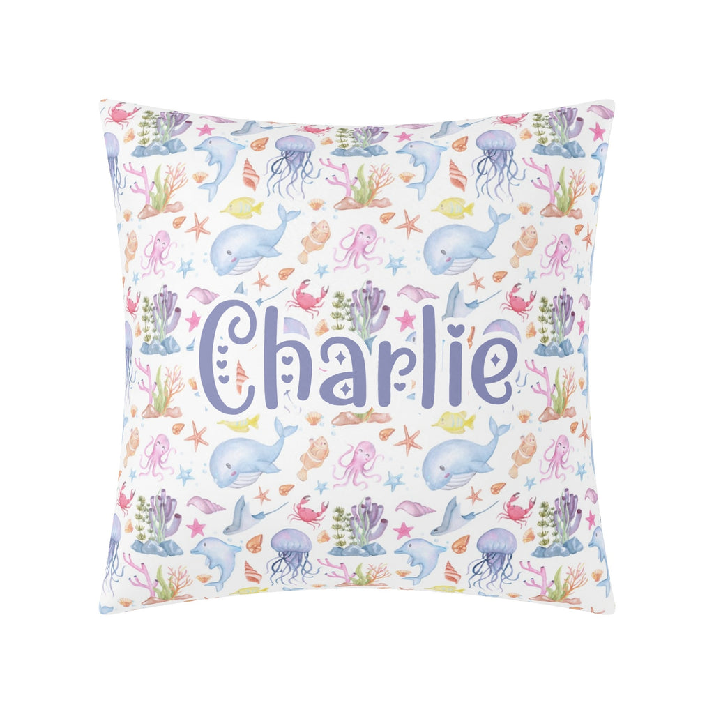 Personalised Under The Sea Cushion Cover Personalised Cushion Cover animal Ocean Printed Offshore