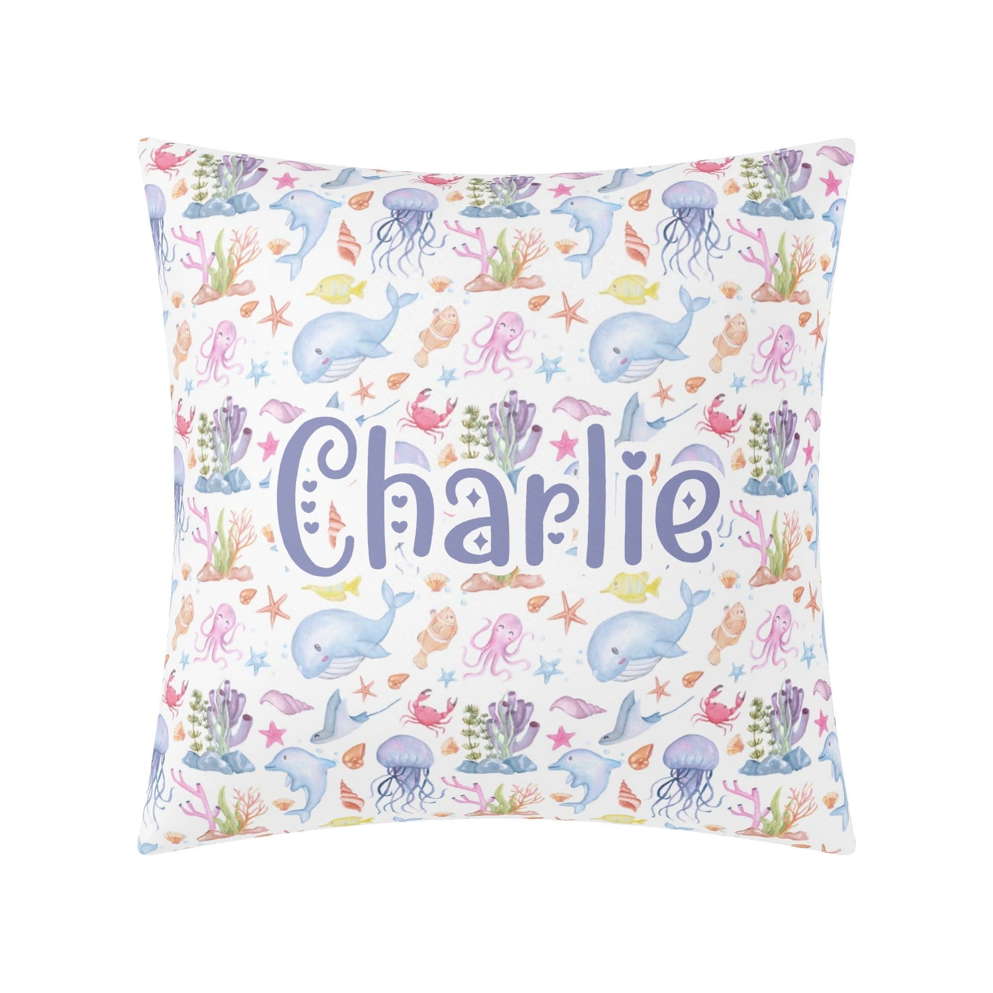 Personalised Under The Sea Cushion Cover Personalised Cushion Cover animal Ocean Printed Offshore