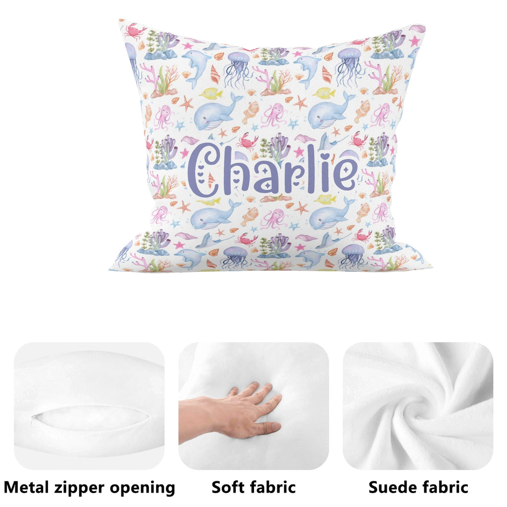 Personalised Under The Sea Cushion Cover Personalised Cushion Cover animal Ocean Printed Offshore