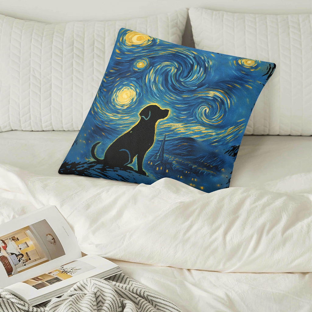 Starry Night Dog Cushion Cover Cushion Cover animal Printed Offshore