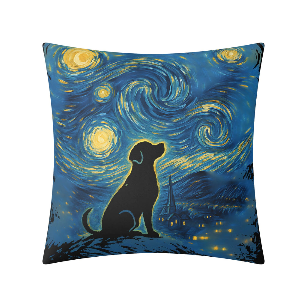 Starry Night Dog Cushion Cover Cushion Cover animal Printed Offshore
