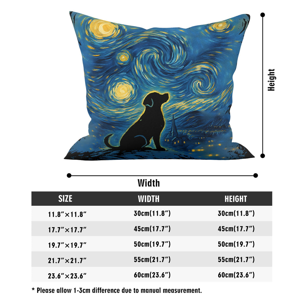 Starry Night Dog Cushion Cover Cushion Cover animal Printed Offshore