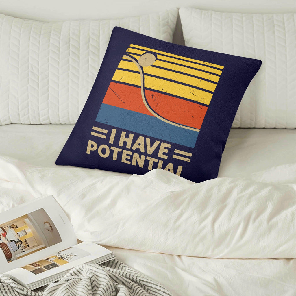 I Have Potential, Physics Cushion Cover Cushion Cover Positivity Printed Offshore Science