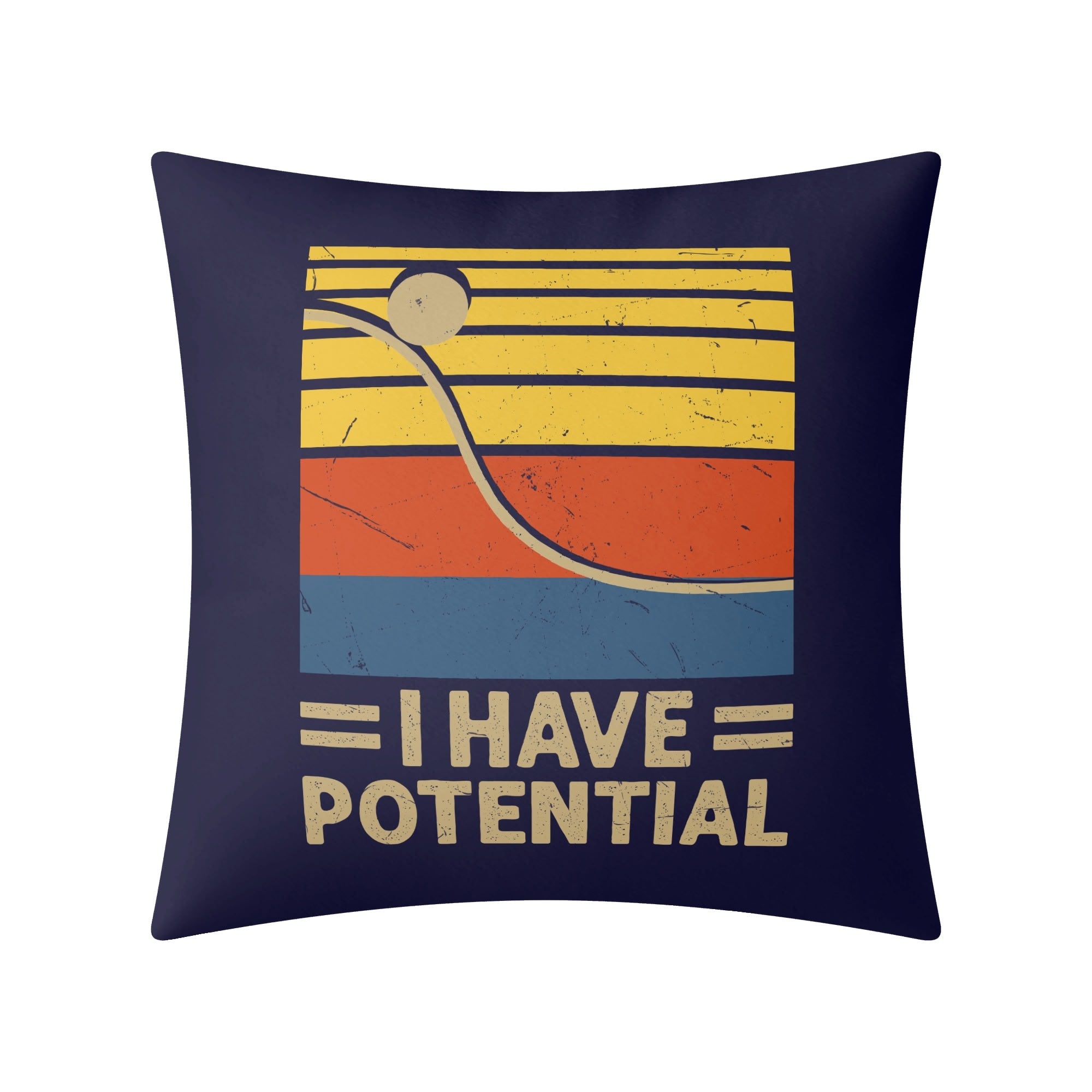 I Have Potential, Physics Cushion Cover Cushion Cover Positivity Printed Offshore Science
