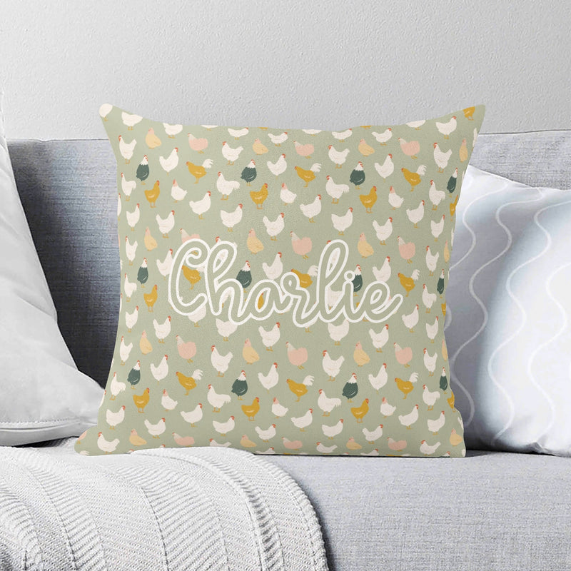 Personalised Chicken Life Cushion Cover 2XL Personalised Cushion Cover animal Printed Offshore