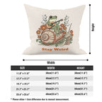 Stay Weird, Guitar Playing Frog On Snail Cushion Cover Cushion Cover animal Music Printed Offshore