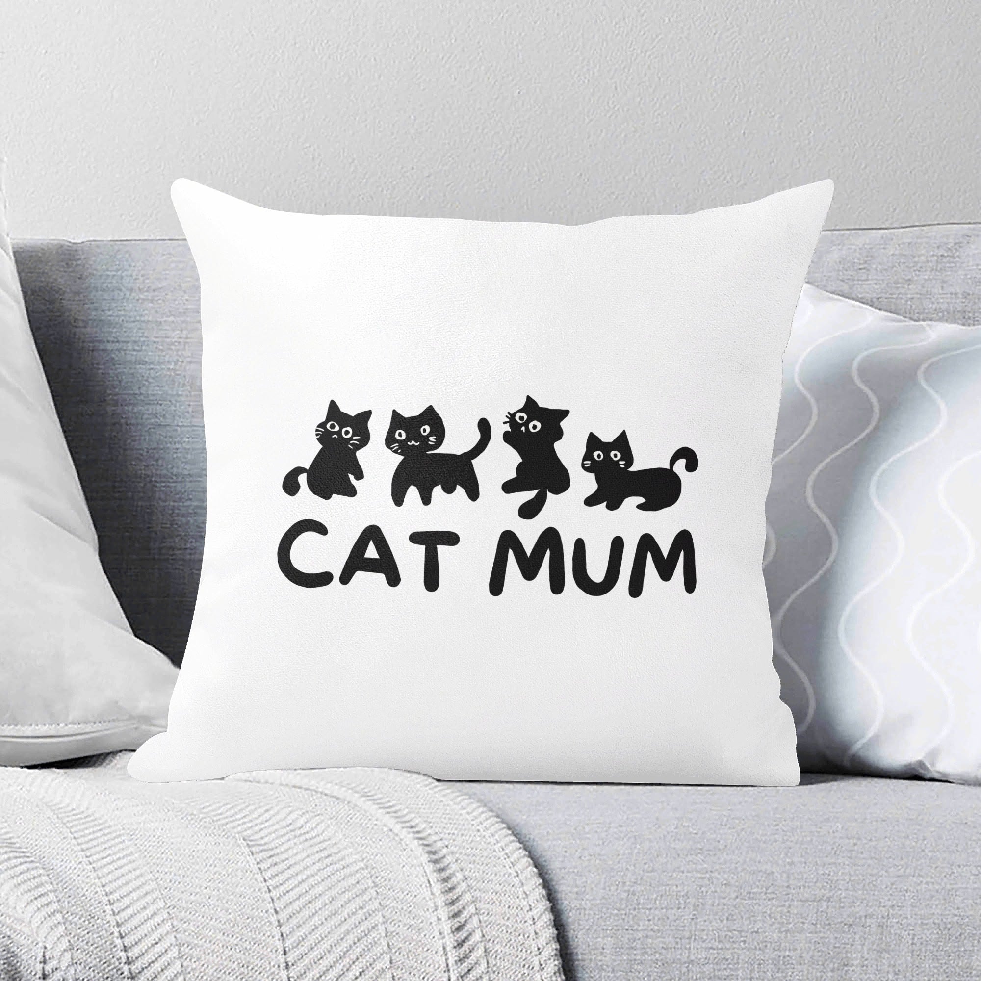 Cat Mum Cushion Cover 2XL Cushion Cover animal Mum Printed Offshore