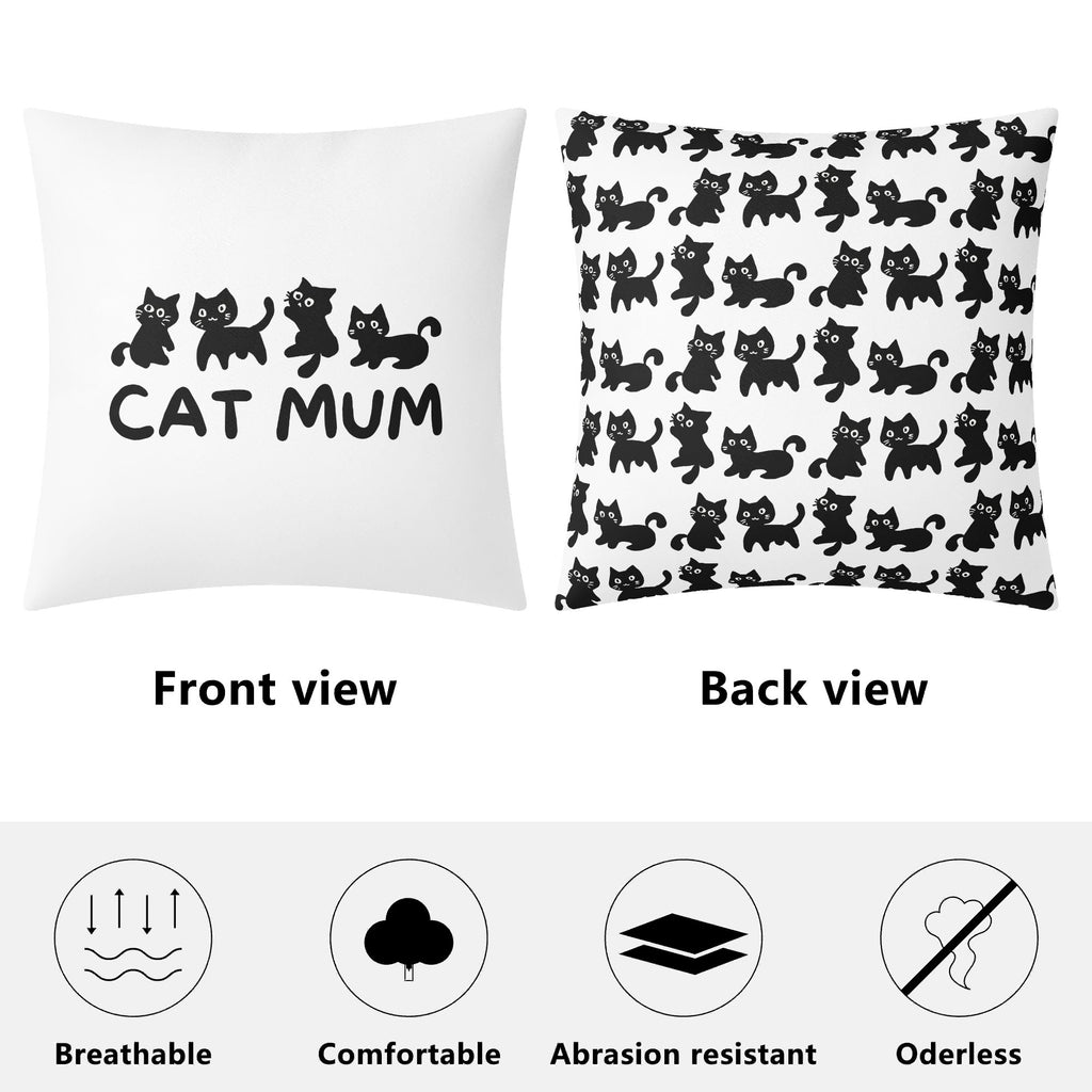 Cat Mum Cushion Cover Cushion Cover animal Mum Printed Offshore
