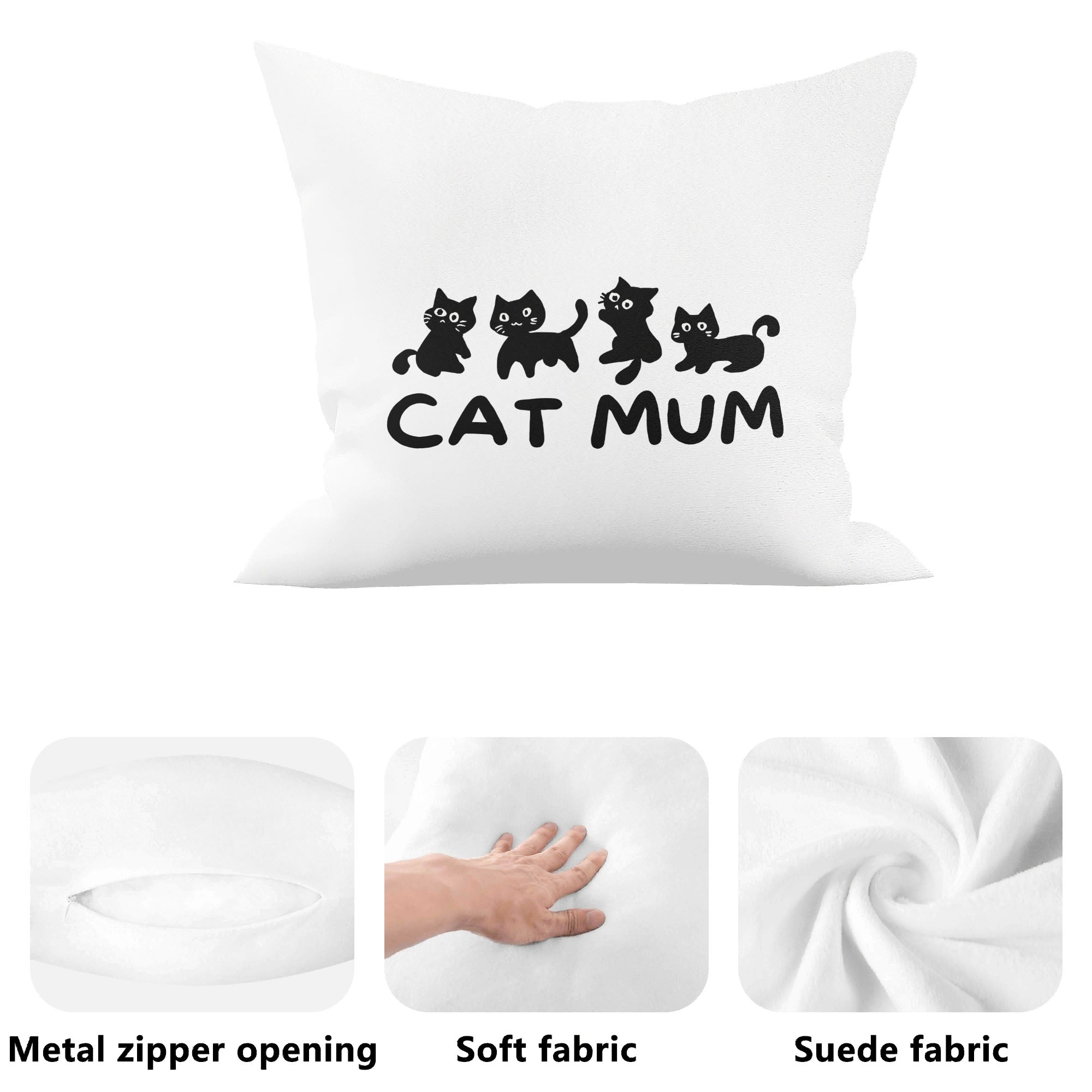 Cat Mum Cushion Cover Cushion Cover animal Mum Printed Offshore