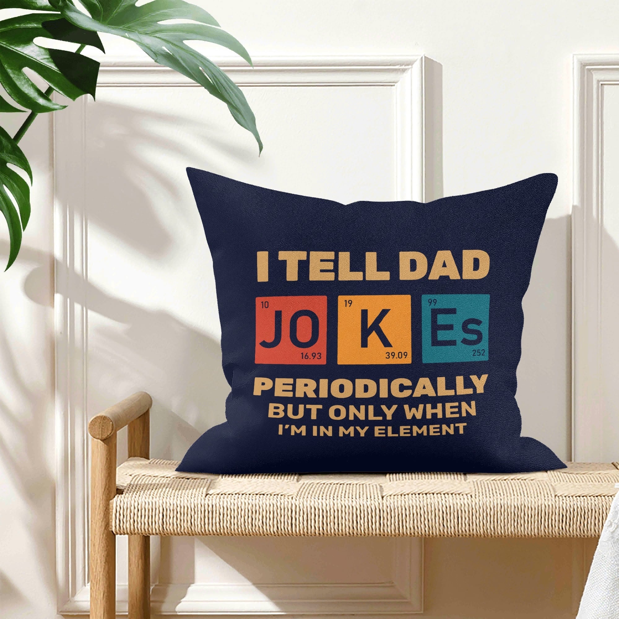 Dad Jokes, Periodic Table Cushion Cover Cushion Cover Dad Printed Offshore Science