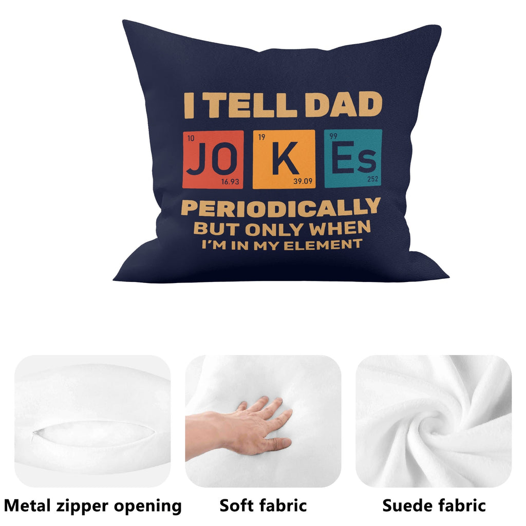 Dad Jokes, Periodic Table Cushion Cover Cushion Cover Dad Printed Offshore Science