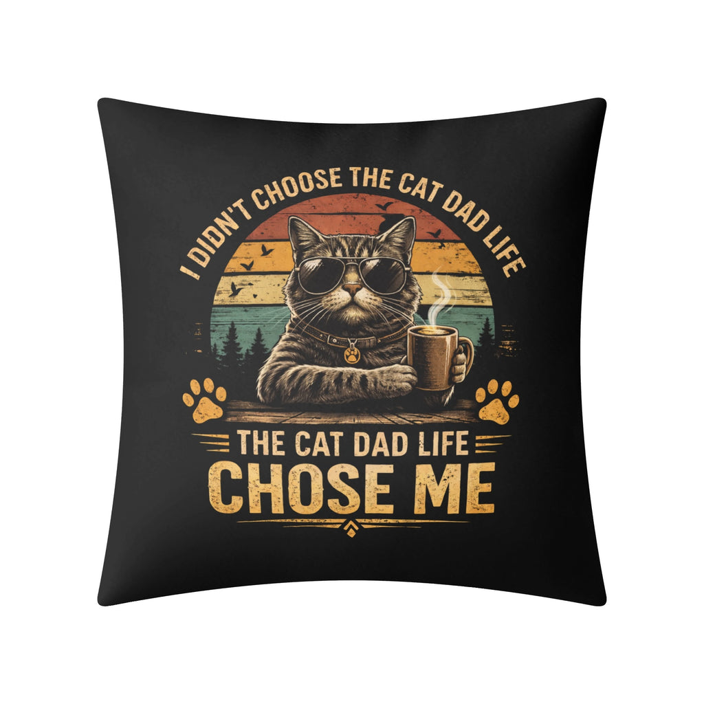 Cat Dad Life Cushion Cover Cushion Cover animal Dad Printed Offshore