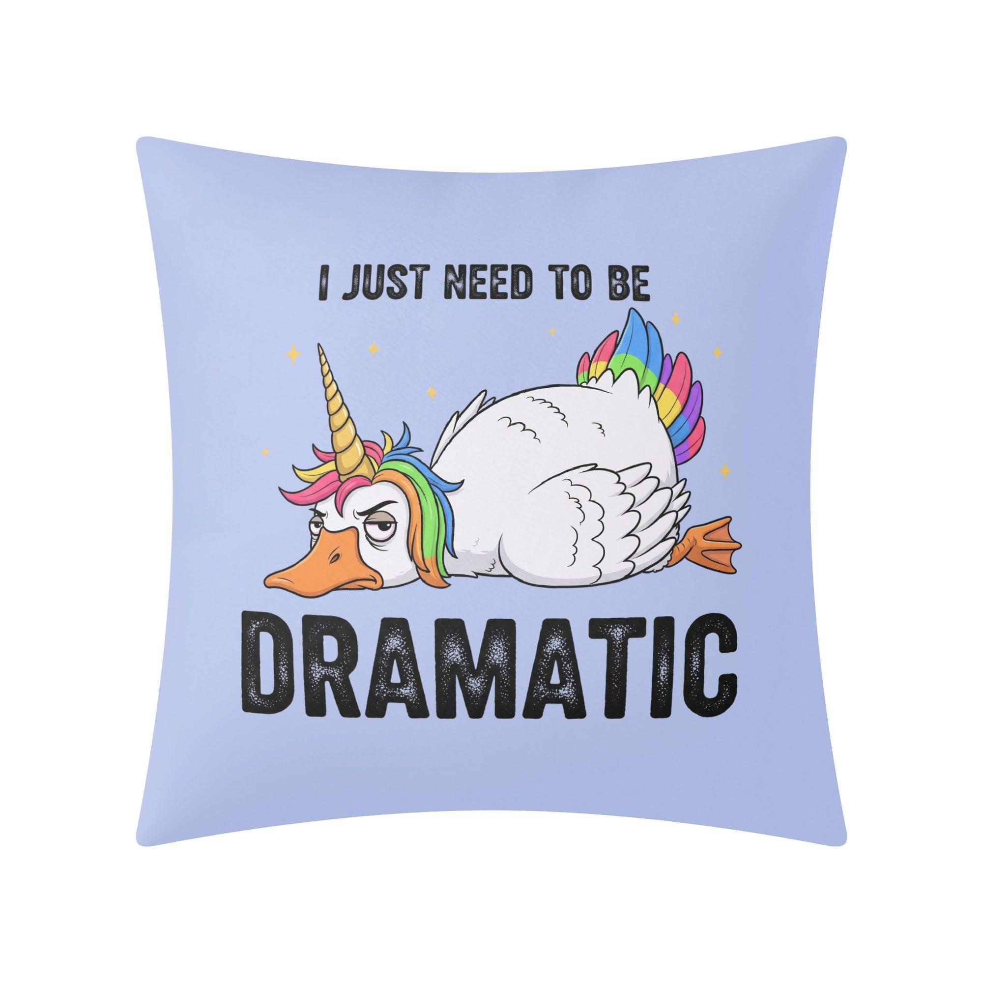 Dramatic Rainbow Unicorn Goose Cushion Cover Cushion Cover animal Printed Offshore