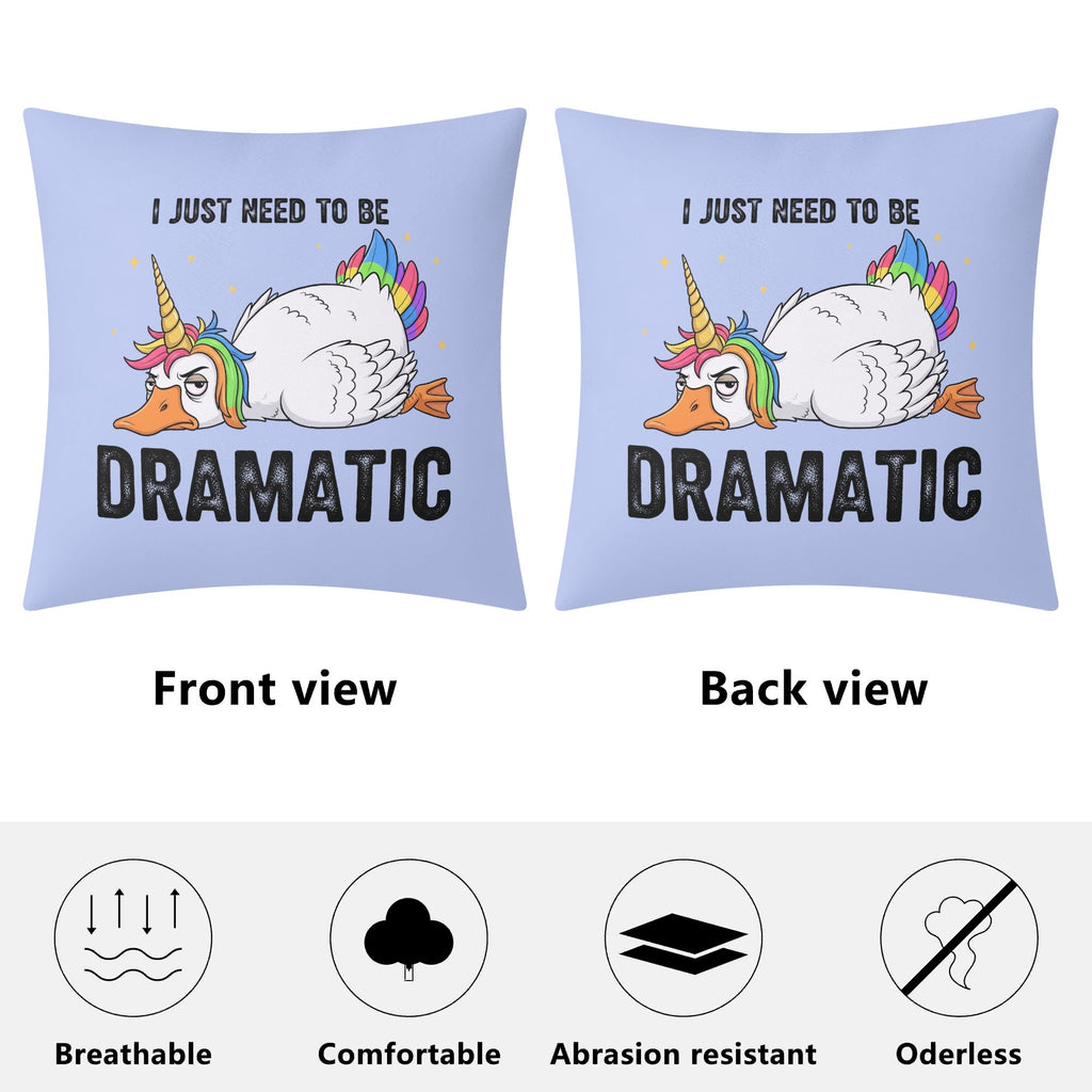 Dramatic Rainbow Unicorn Goose Cushion Cover Cushion Cover animal Printed Offshore