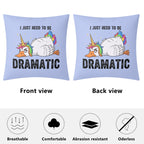 Dramatic Rainbow Unicorn Goose Cushion Cover Cushion Cover animal Printed Offshore