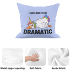 Dramatic Rainbow Unicorn Goose Cushion Cover Cushion Cover animal Printed Offshore