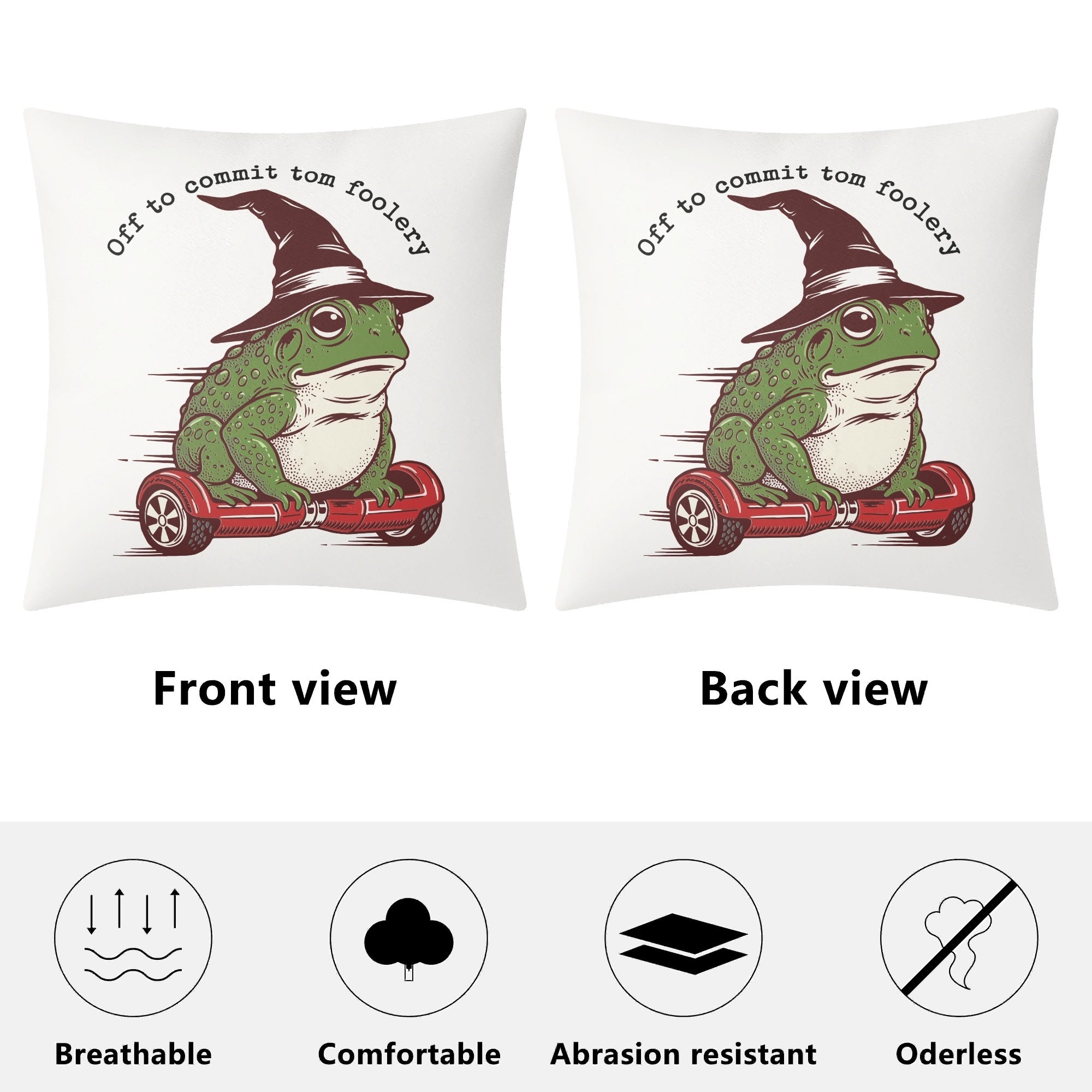 Off To Commit Tom Foolery Cushion Cover Cushion Cover animal Printed Offshore