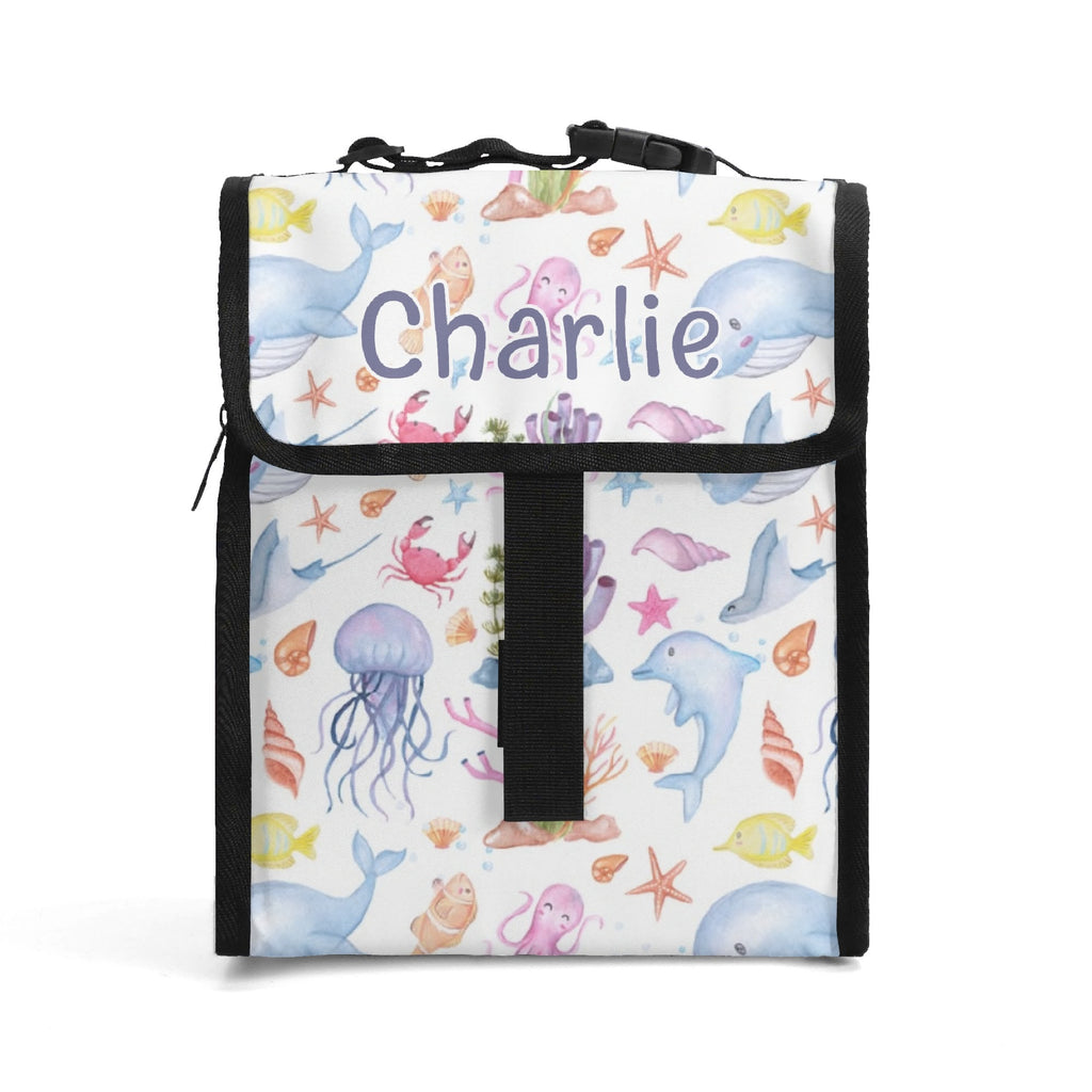 Personalised Under The Sea Flip-top Lunch Bag Default Title Personalised Flip Top Lunch Bag Ocean Printed Offshore