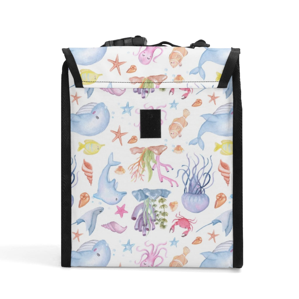 Personalised Under The Sea Flip-top Lunch Bag Personalised Flip Top Lunch Bag Ocean Printed Offshore