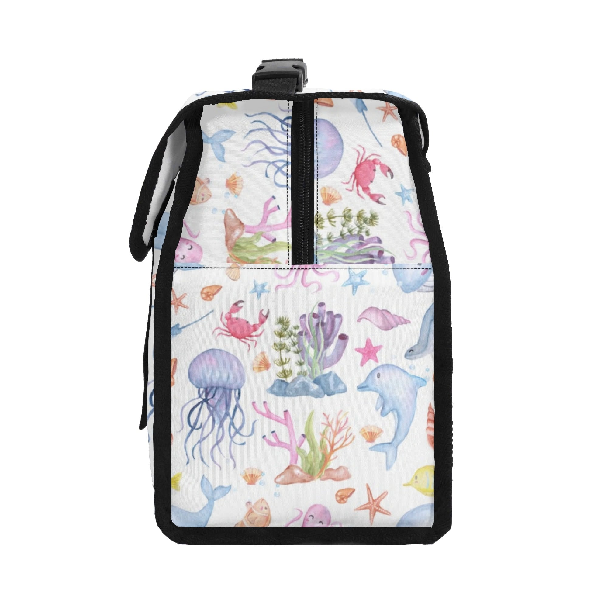 Personalised Under The Sea Flip-top Lunch Bag Personalised Flip Top Lunch Bag Ocean Printed Offshore