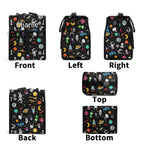 Personalised Fun Space Flip-top Lunch Bag Personalised Flip Top Lunch Bag Printed Offshore Space