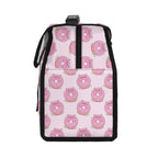 Personalised Pink Cat Doughnuts Flip-top Lunch Bag Personalised Flip Top Lunch Bag animal Food Printed Offshore