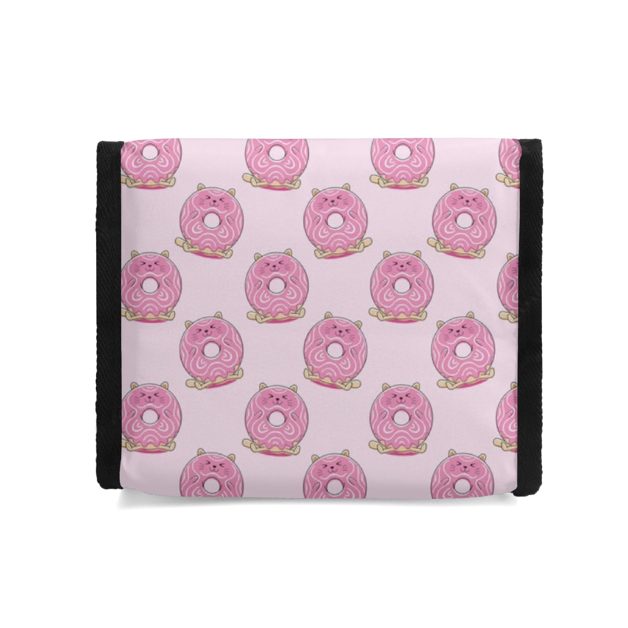 Personalised Pink Cat Doughnuts Flip-top Lunch Bag Personalised Flip Top Lunch Bag animal Food Printed Offshore