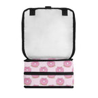 Personalised Pink Cat Doughnuts Flip-top Lunch Bag Personalised Flip Top Lunch Bag animal Food Printed Offshore