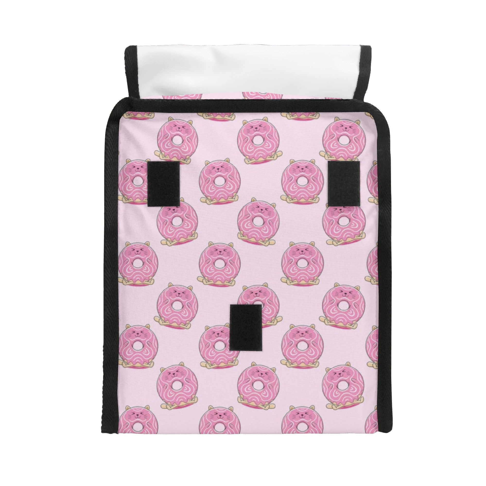 Personalised Pink Cat Doughnuts Flip-top Lunch Bag Personalised Flip Top Lunch Bag animal Food Printed Offshore