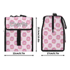 Personalised Pink Cat Doughnuts Flip-top Lunch Bag Personalised Flip Top Lunch Bag animal Food Printed Offshore