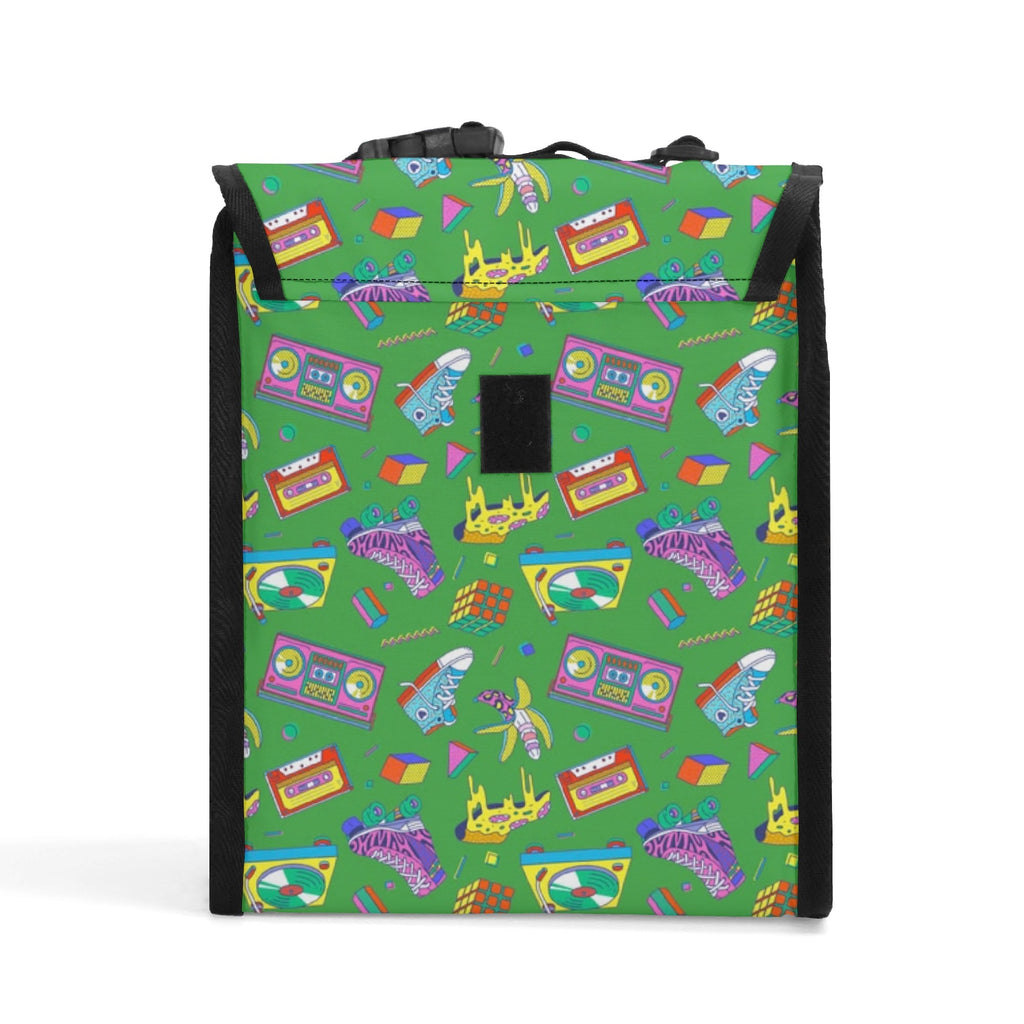 Personalised Bright 80s Flip-top Lunch Bag Personalised Flip Top Lunch Bag Printed Offshore Retro