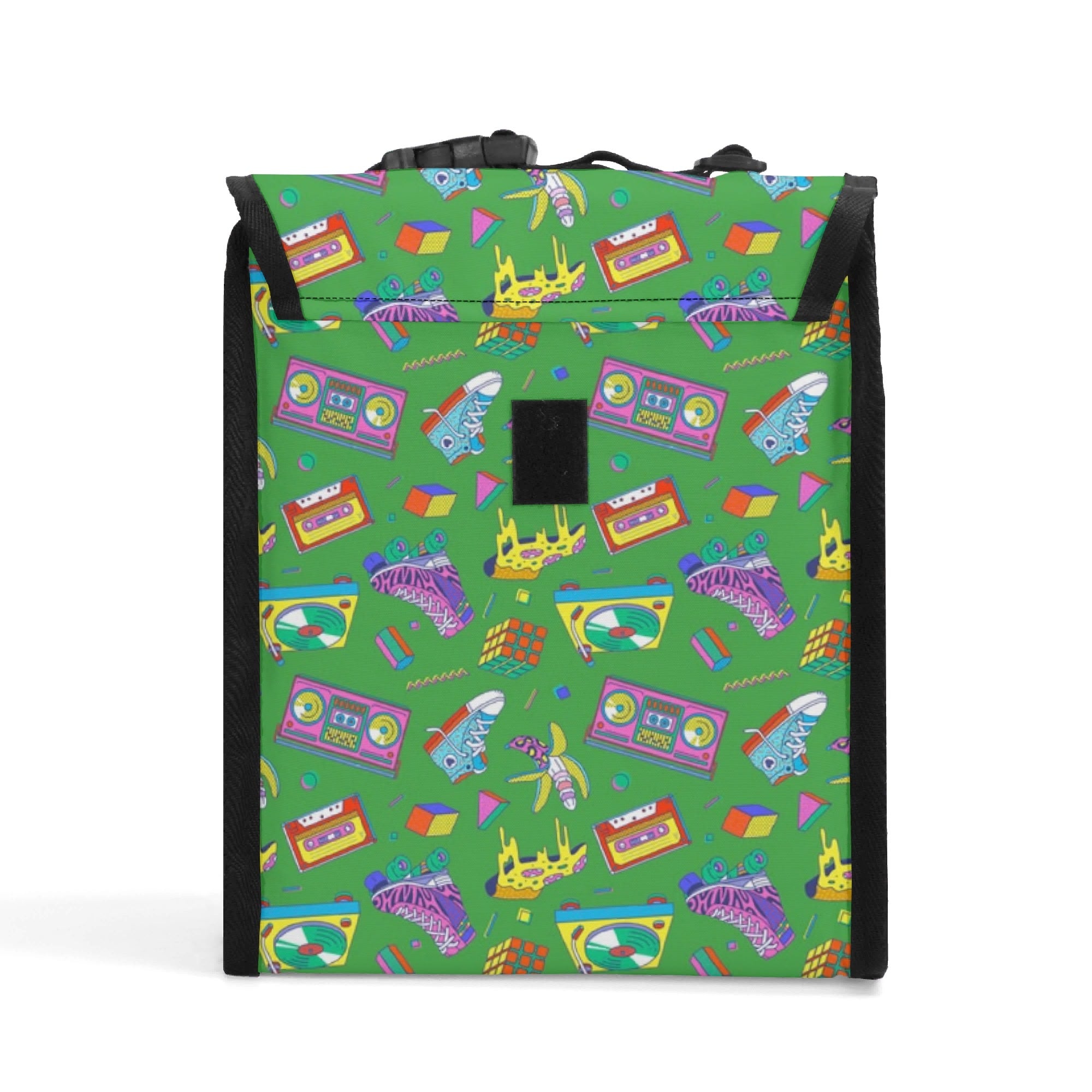 Personalised Bright 80s Flip-top Lunch Bag Personalised Flip Top Lunch Bag Printed Offshore Retro
