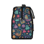 Personalised Space Arcade Flip-top Lunch Bag Personalised Flip Top Lunch Bag Games Printed Offshore Retro Space