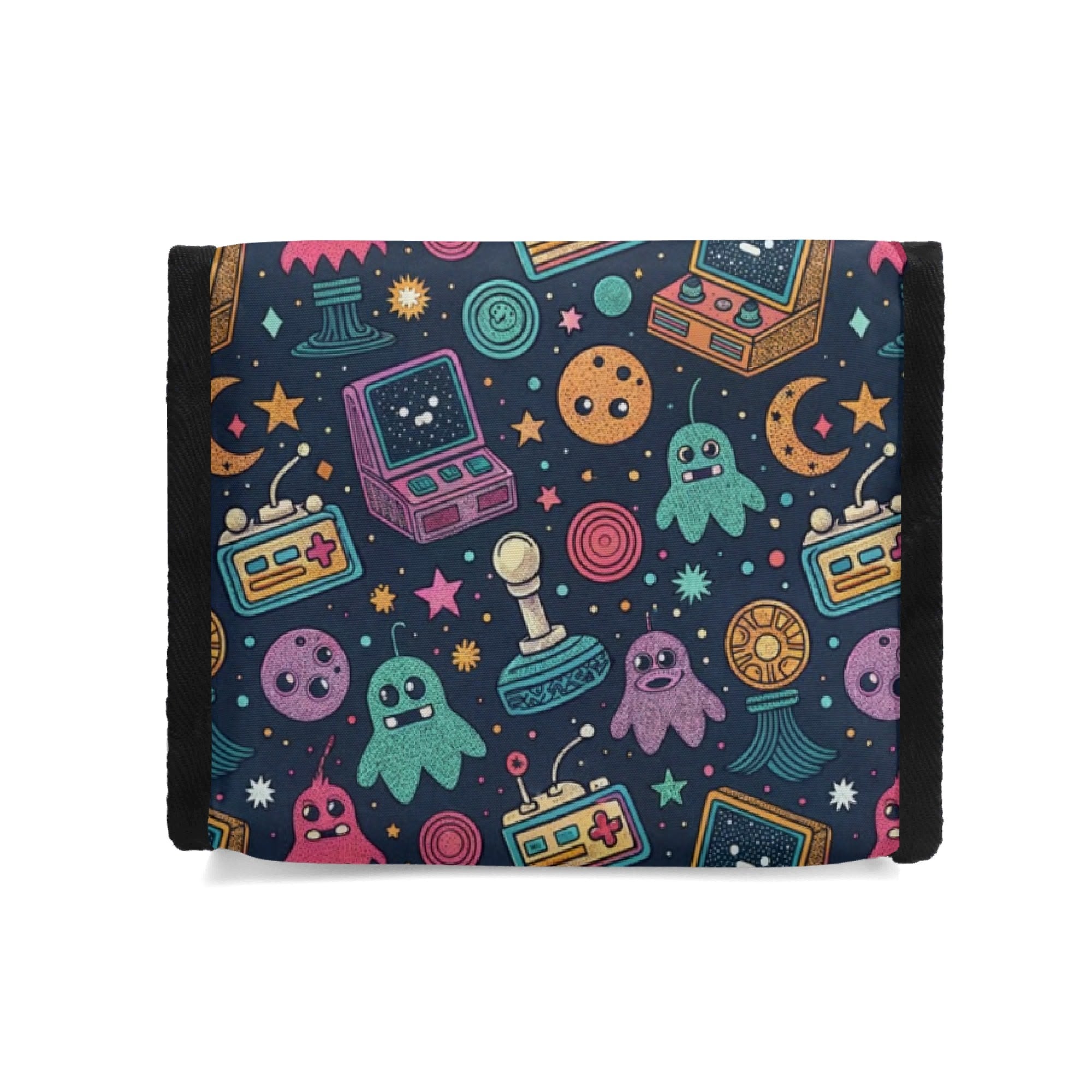 Personalised Space Arcade Flip-top Lunch Bag Personalised Flip Top Lunch Bag Games Printed Offshore Retro Space