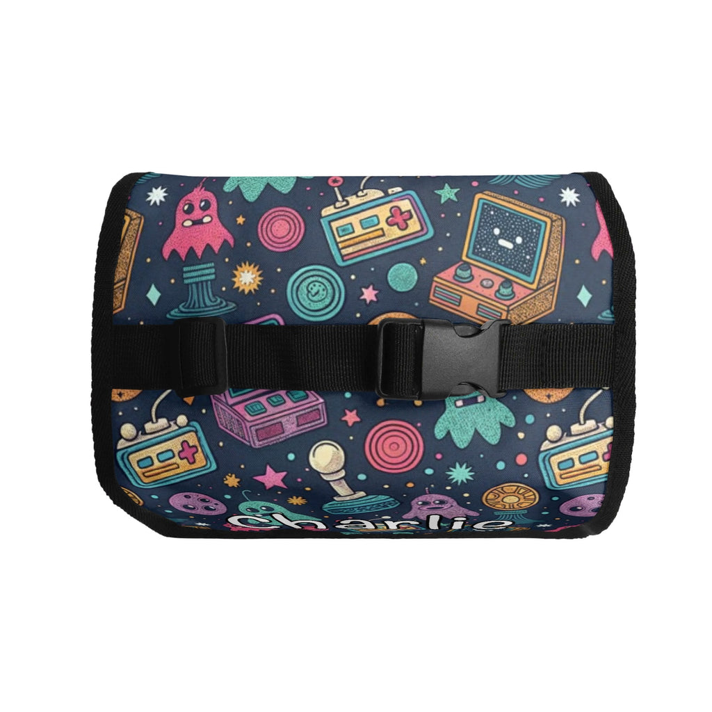 Personalised Space Arcade Flip-top Lunch Bag Personalised Flip Top Lunch Bag Games Printed Offshore Retro Space