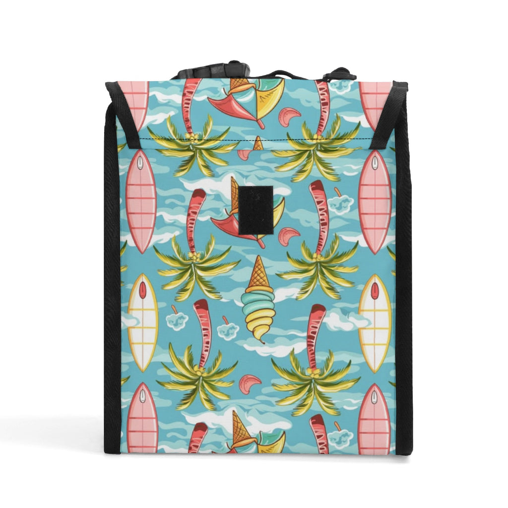 Personalised Summer Surf Flip-top Lunch Bag Personalised Flip Top Lunch Bag Printed Offshore Surf