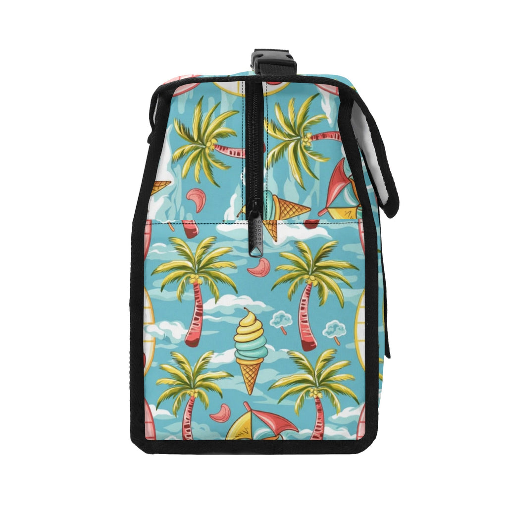 Personalised Summer Surf Flip-top Lunch Bag Personalised Flip Top Lunch Bag Printed Offshore Surf