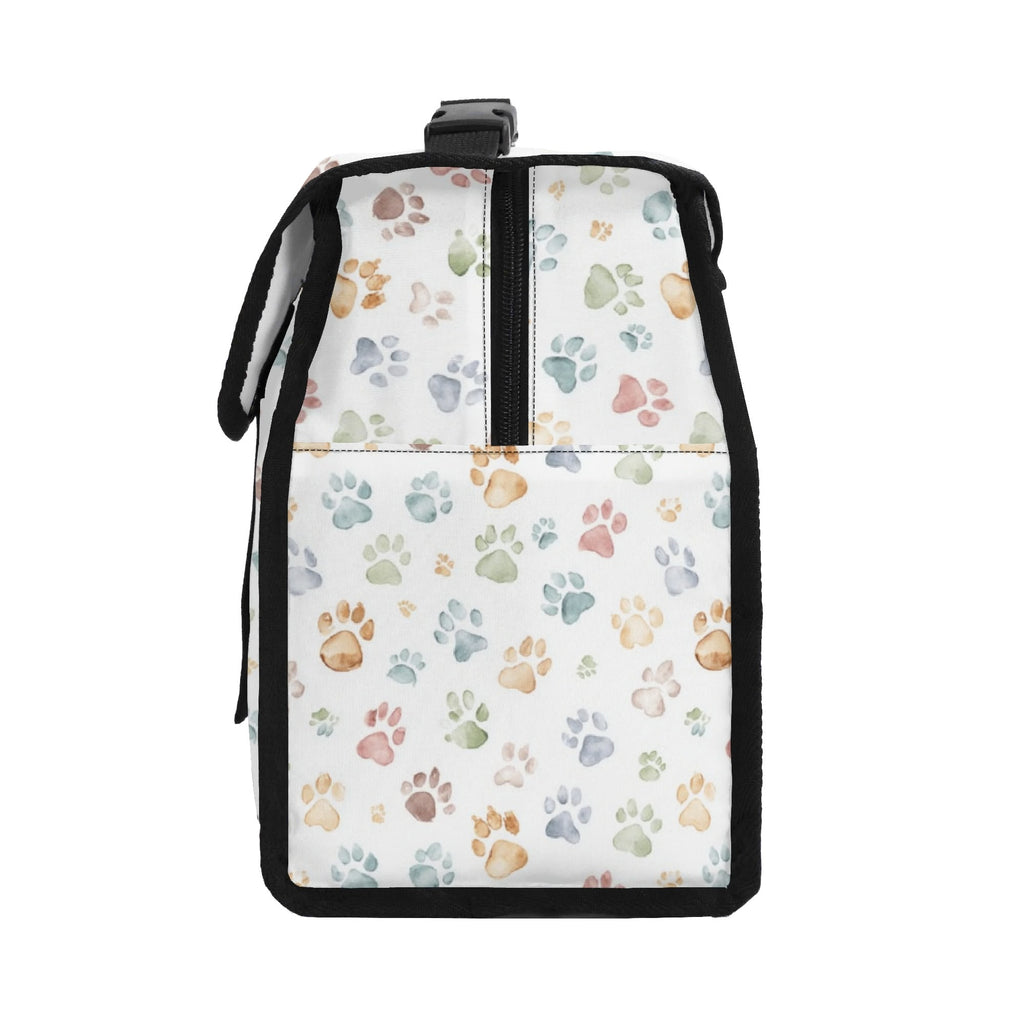 Personalised Paw Print Flip-top Lunch Bag Personalised Flip Top Lunch Bag animal Printed Offshore