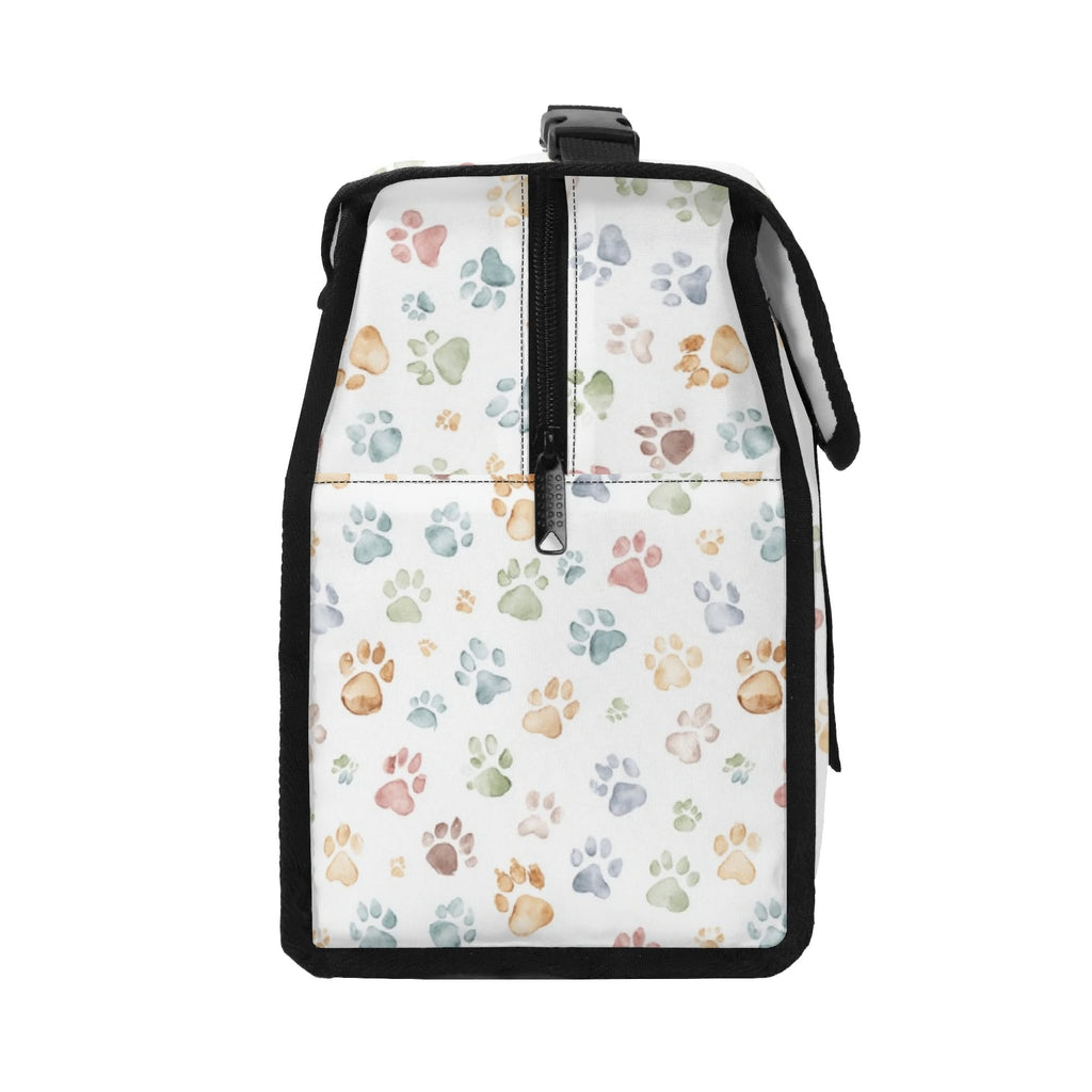 Personalised Paw Print Flip-top Lunch Bag Personalised Flip Top Lunch Bag animal Printed Offshore