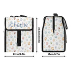 Personalised Paw Print Flip-top Lunch Bag Personalised Flip Top Lunch Bag animal Printed Offshore