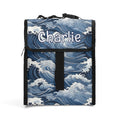Personalised Japanese Waves Flip-top Lunch Bag Default Title Personalised Flip Top Lunch Bag Ocean Printed Offshore