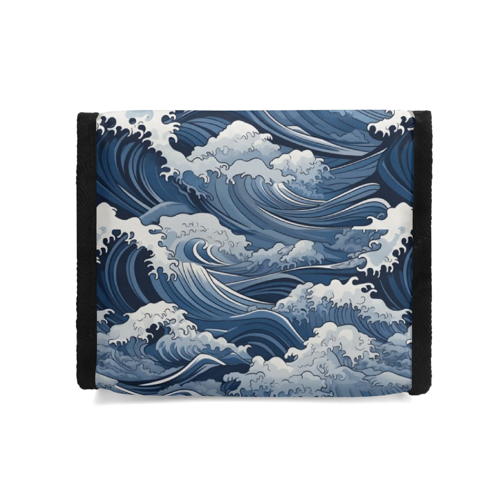 Personalised Japanese Waves Flip-top Lunch Bag Personalised Flip Top Lunch Bag Ocean Printed Offshore