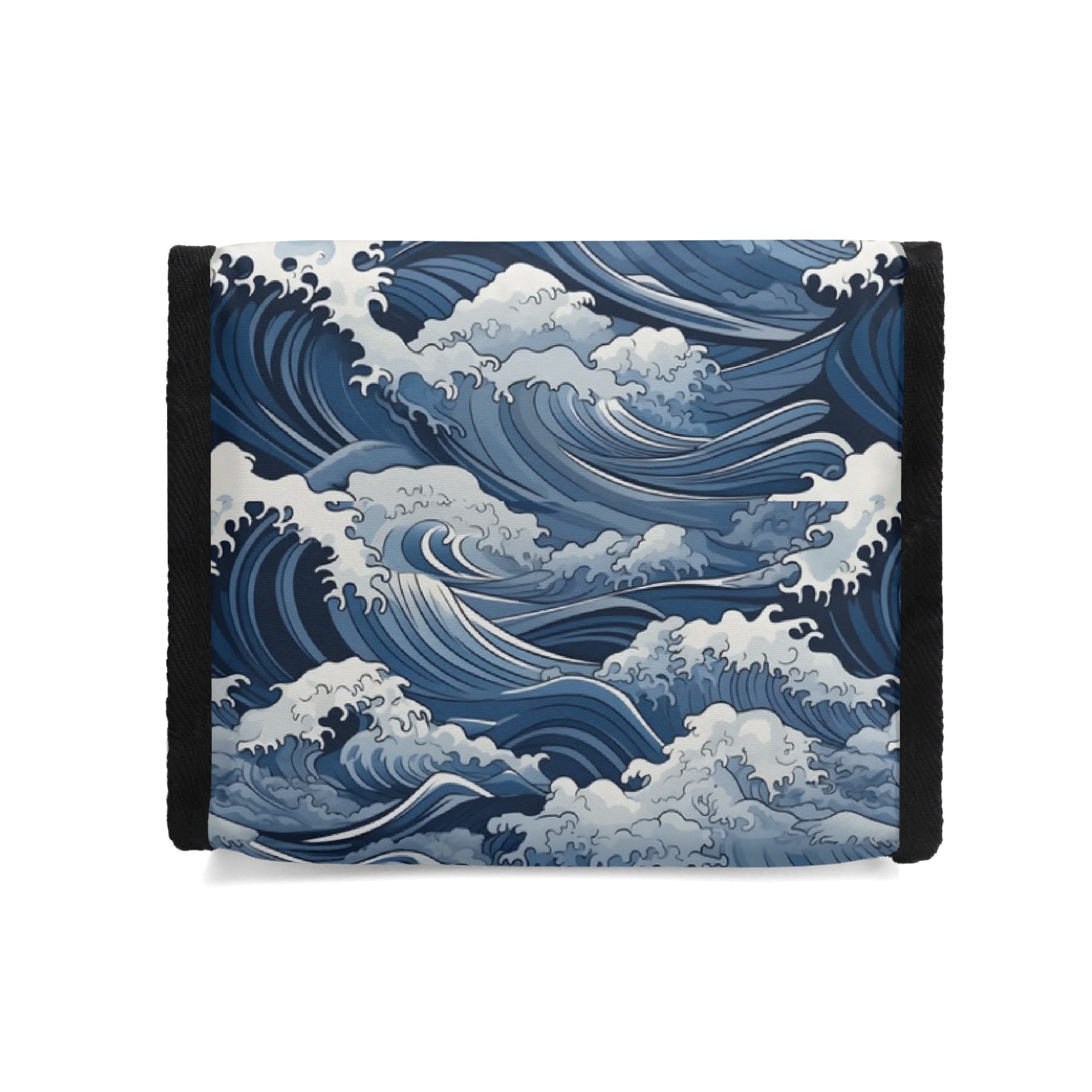 Personalised Japanese Waves Flip-top Lunch Bag Personalised Flip Top Lunch Bag Ocean Printed Offshore