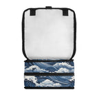 Personalised Japanese Waves Flip-top Lunch Bag Personalised Flip Top Lunch Bag Ocean Printed Offshore