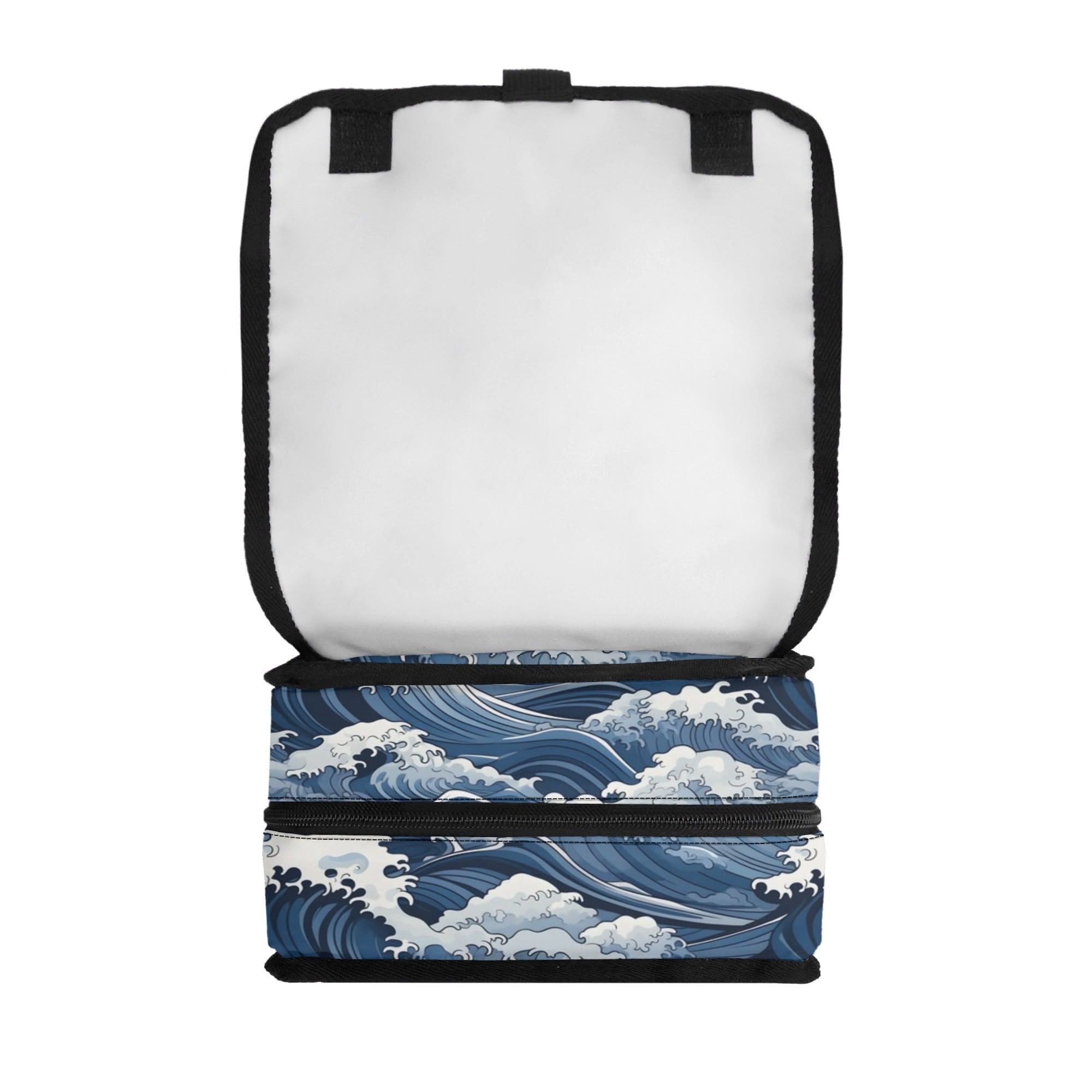 Personalised Japanese Waves Flip-top Lunch Bag Personalised Flip Top Lunch Bag Ocean Printed Offshore