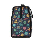 Personalised Video Game Flip-top Lunch Bag Personalised Flip Top Lunch Bag Games Printed Offshore Retro