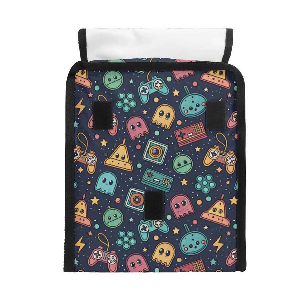 Personalised Video Game Flip-top Lunch Bag Personalised Flip Top Lunch Bag Games Printed Offshore Retro