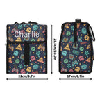 Personalised Video Game Flip-top Lunch Bag Personalised Flip Top Lunch Bag Games Printed Offshore Retro