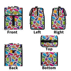 Personalised Graphic 80s Flip-top Lunch Bag Personalised Flip Top Lunch Bag Printed Offshore Retro